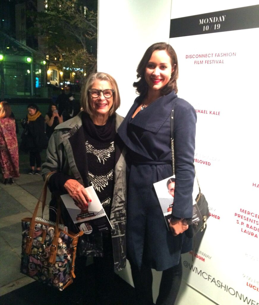 Marilyn Brooks with Angelica Colucci at World MasterCard Fashion Week in Toronto