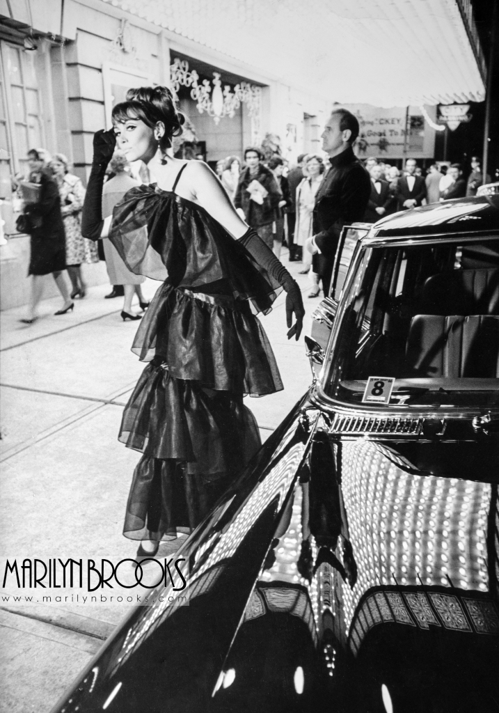 Marilyn Brooks design O’Keefe Centre, Toronto, 1969 Marilyn Brooks design arriving at the sold-out O'Keefe Centre fashion show, Toronto, 1969