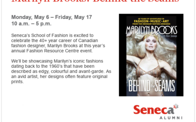 Seneca’s School of Fashion is celebrating 40+ of Marilyn Brooks’ fashions