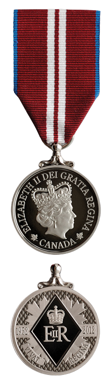 Queen Elizabeth II Diamond Jubilee Medal, 2012. - Edited