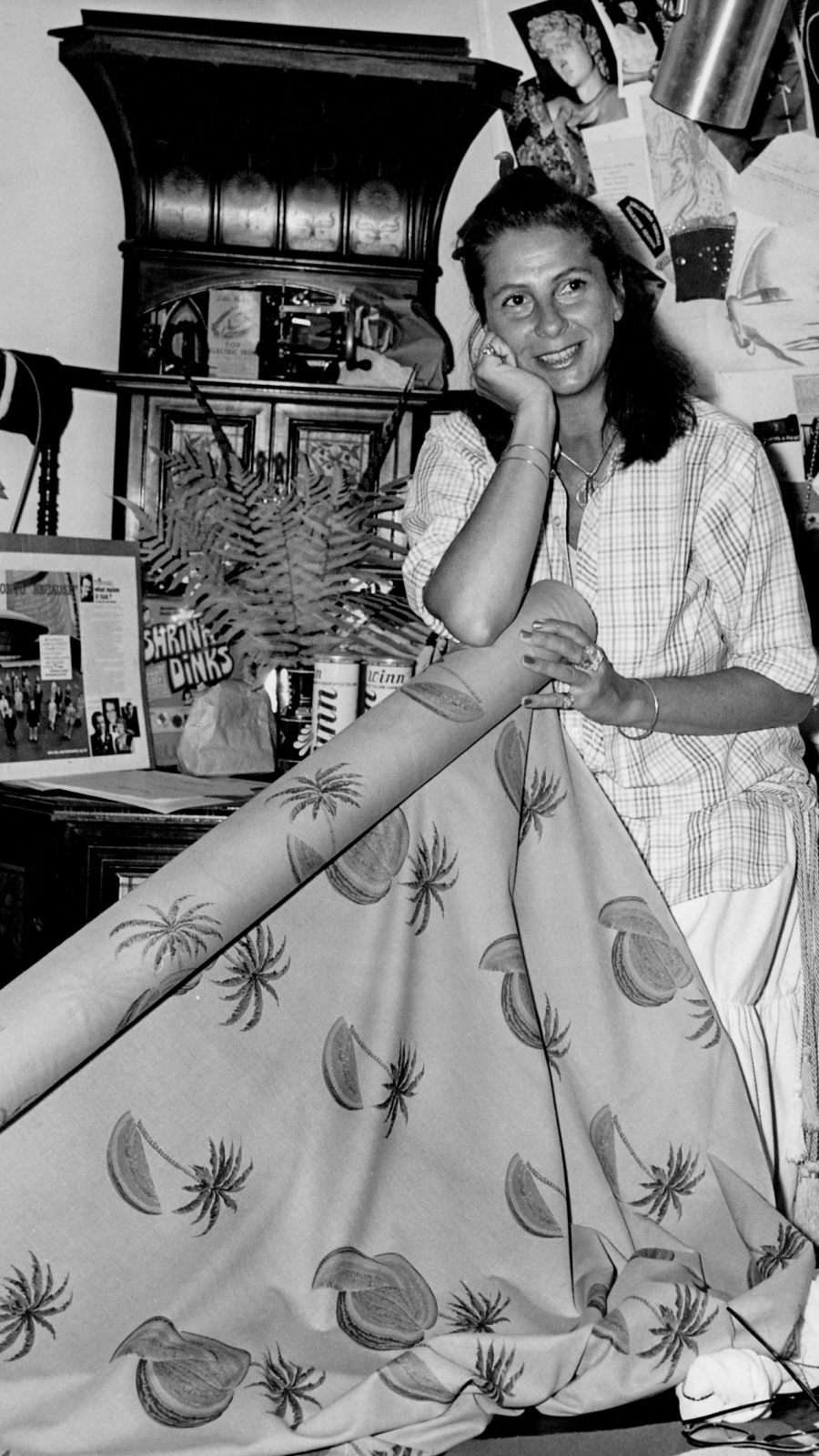 Marilyn Brooks in her office 1976