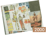 2000 | Collage of inspirations of Brooks' fall collection.<br />
