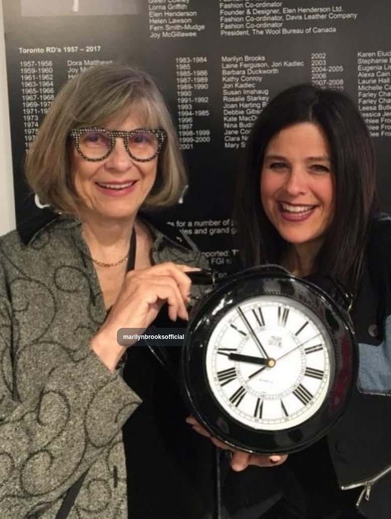 Marilyn Brooks, C.M., O.Ont. with designer Naomi Shapiro